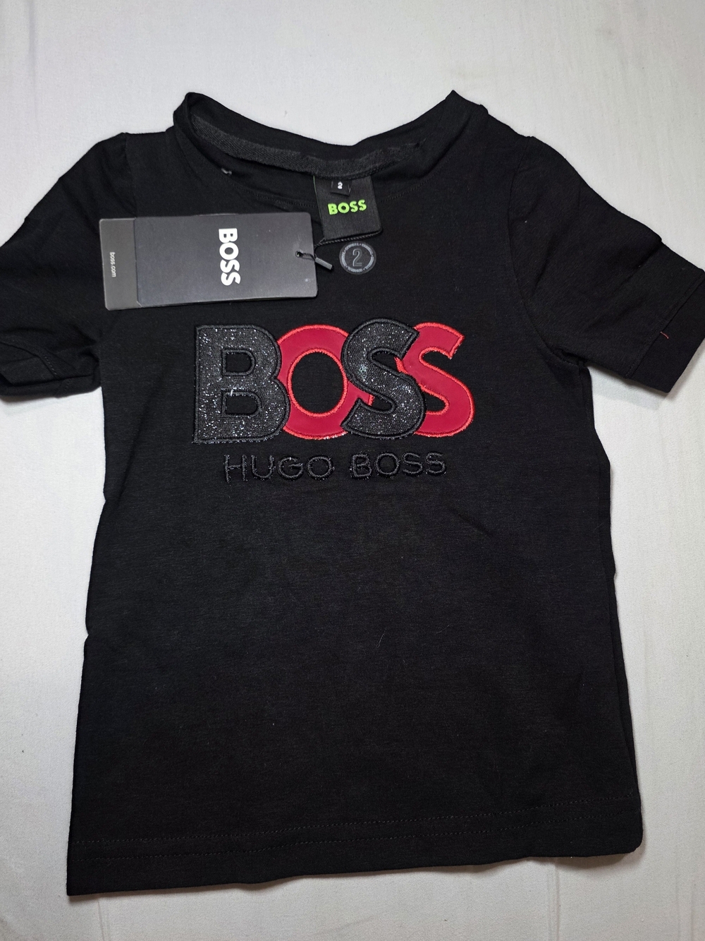 Hugo Boss Black Tee with Red & Black Logo